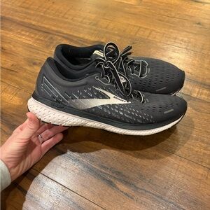 Brooks Ghost 13 Black Pink Running Shoes Women's Sz 9